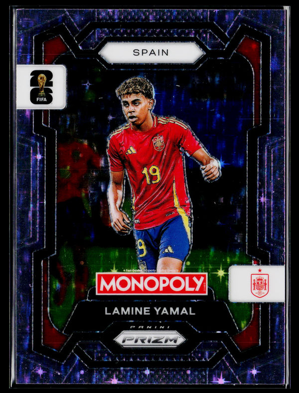 2026 Panini Prizm Monopoly FIFA World Cup 41 Lamine Yamal Sparkle Pink Prizm