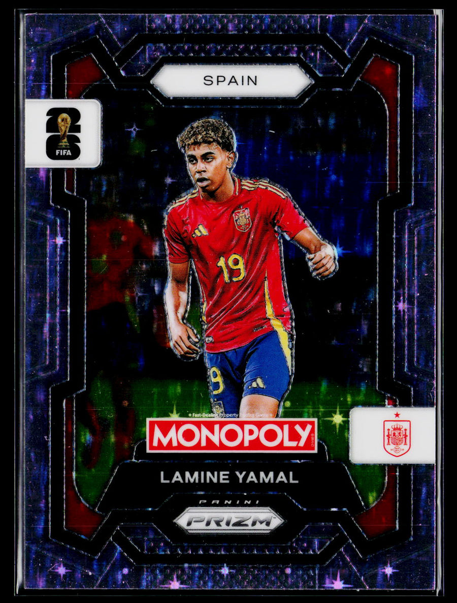 2026 Panini Prizm Monopoly FIFA World Cup 41 Lamine Yamal Sparkle Pink Prizm