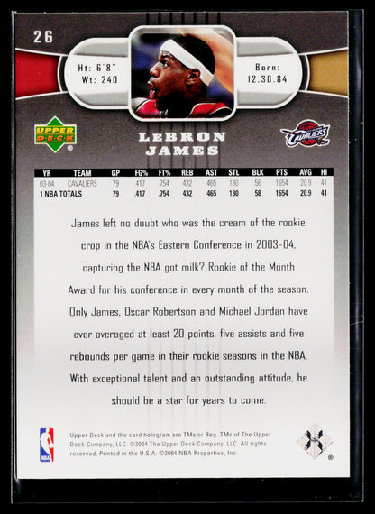 2004-05 Upper Deck #26 LeBron James