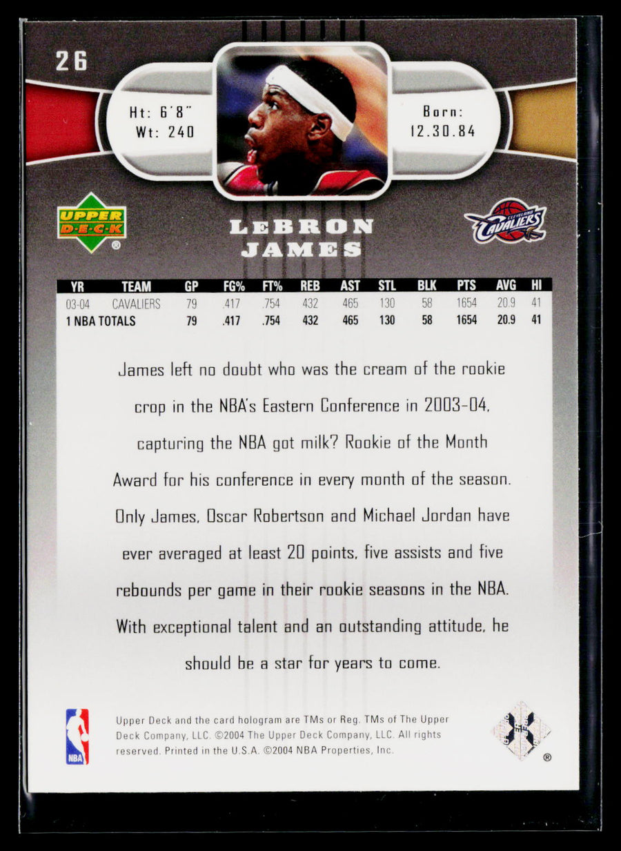 2004-05 Upper Deck #26 LeBron James