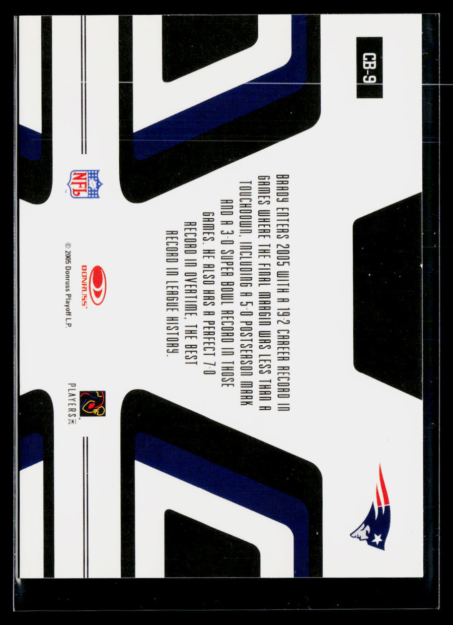 2005 Donruss Zenith #CB-9 Tom Brady Canton Bound Silver