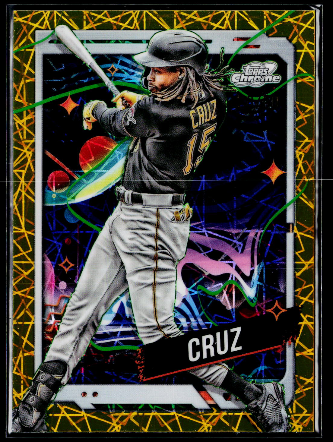 2024 Topps Chrome Cosmic #136 Oneil Cruz Gold Interstellar Refractors #/50