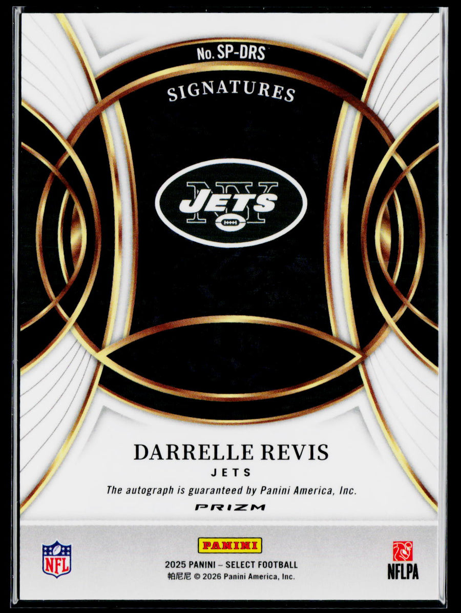 2025 Panini Select #SP-DRS Darrelle Revis Signatures