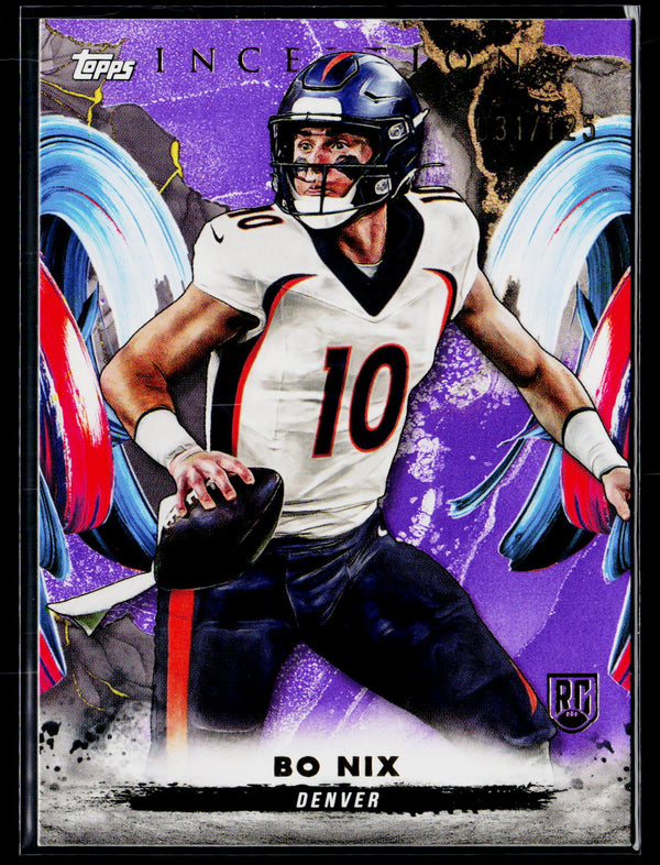 2024 Topps Inception #161 Bo Nix Purple #/125