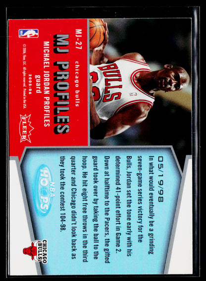 2005-06 Hoops #MJ-27 Michael Jordan MJ Profiles