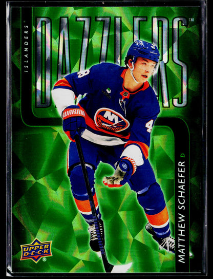 2025-26 Upper Deck #DZ-57 Matthew Schaefer Dazzlers Green