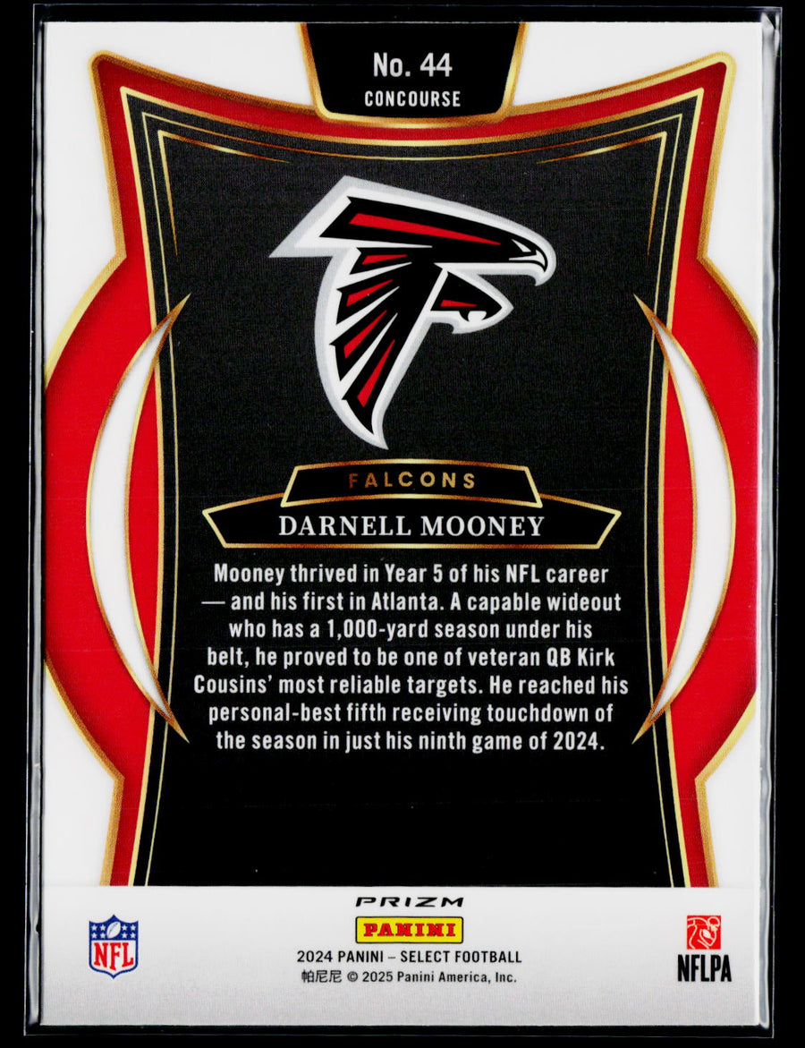 2024 Panini Select #44 Darnell Mooney Zebra Prizm Shock