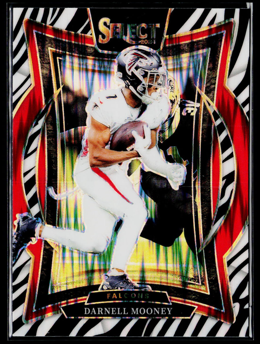 2024 Panini Select #44 Darnell Mooney Zebra Prizm Shock