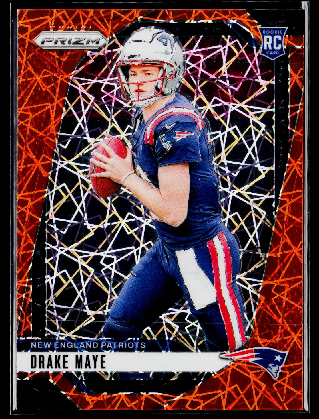 2024 Panini Prizm #329 Drake Maye Lazer