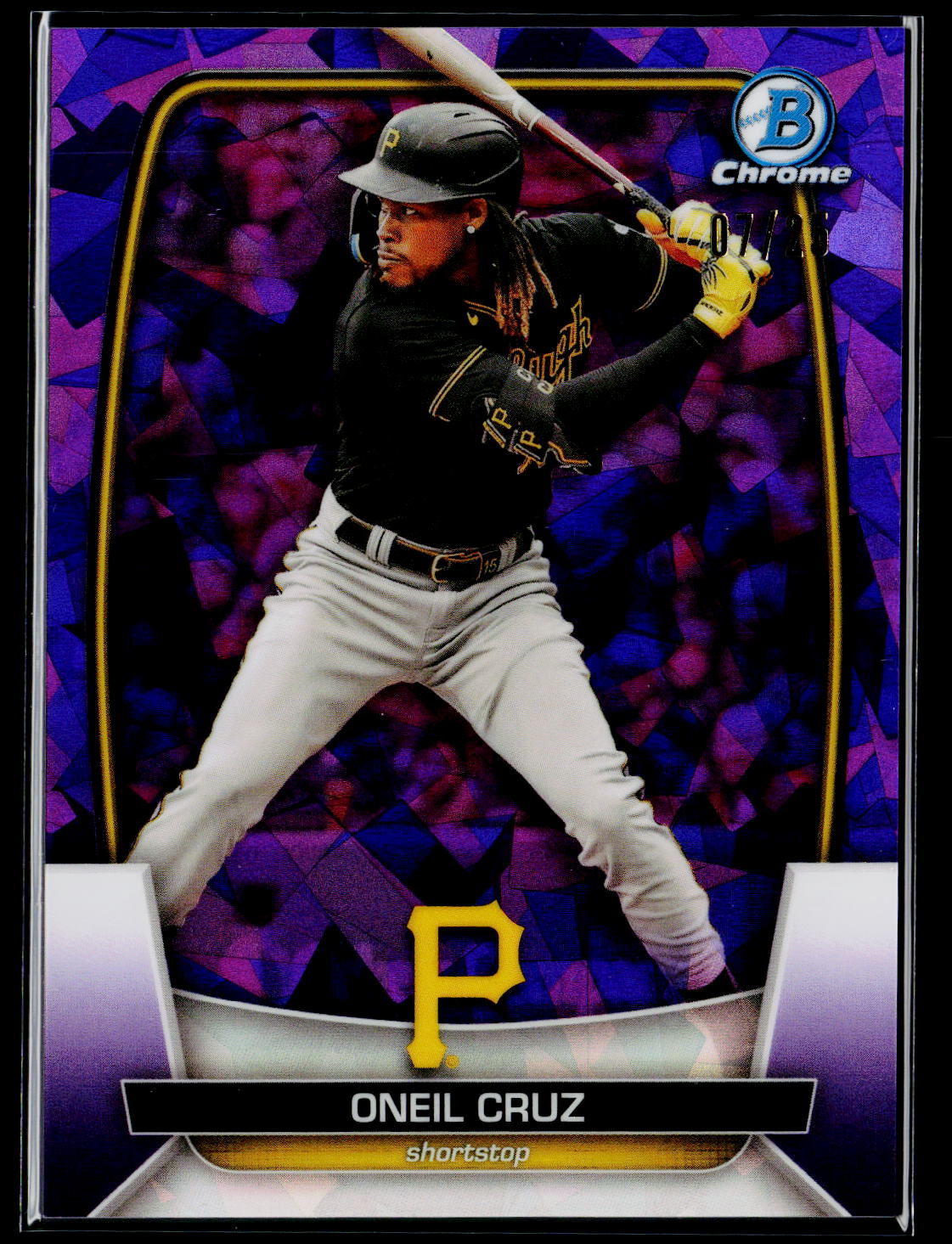 2023 Bowman Chrome Sapphire Edition #78 Oneil Cruz Purple #/25