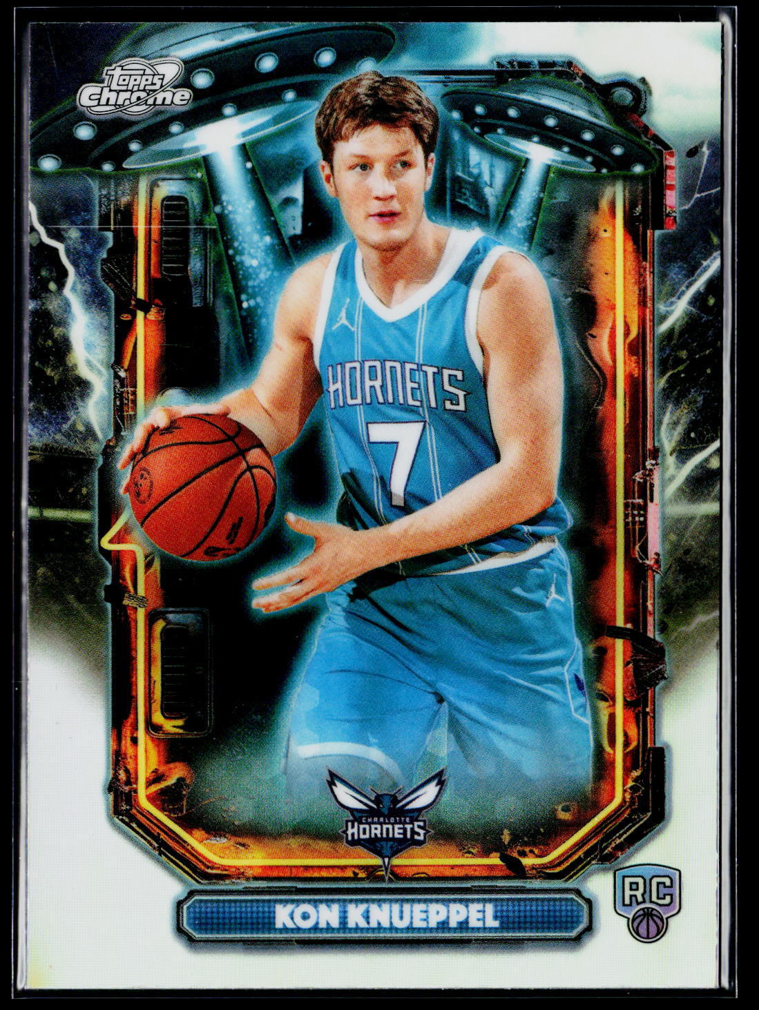 2025-26 Topps Chrome Cosmic ET-14 Kon Knueppel Extraterrestrial Refractor