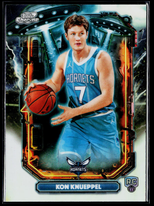 2025-26 Topps Chrome Cosmic ET-14 Kon Knueppel Extraterrestrial Refractor