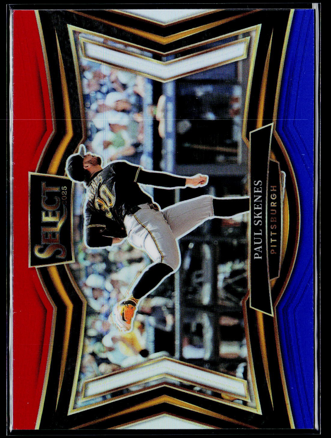 2025 Panini Select #249 Paul Skenes Red and Blue Prizms #/99