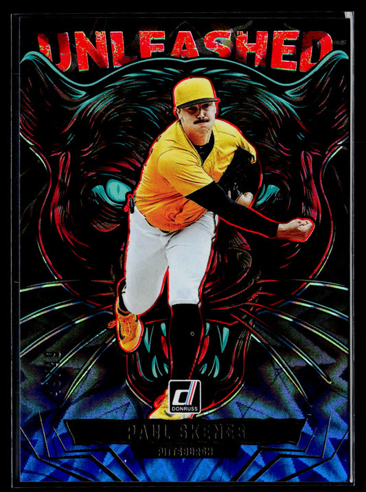 2025 Donruss #20 Paul Skenes Unleashed Blue Xplosion #/49