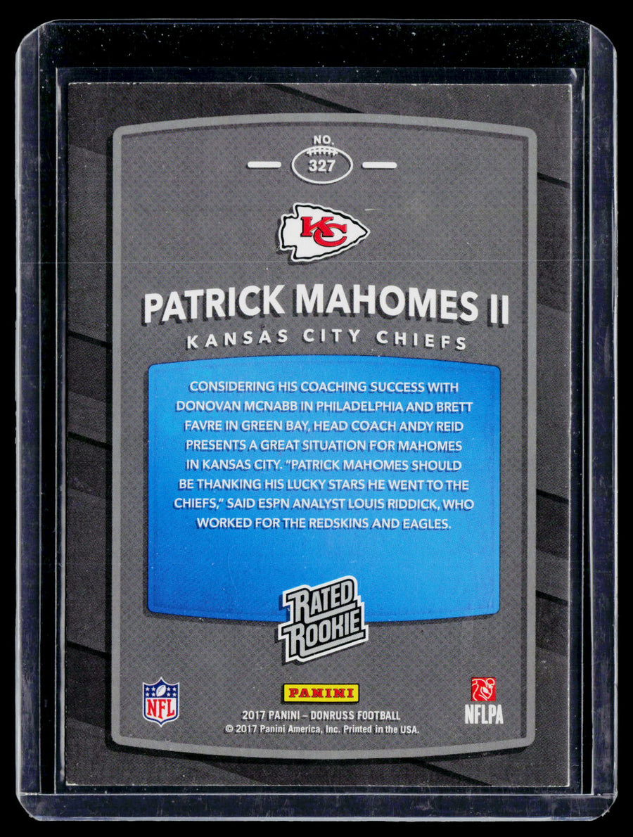 2017 Donruss #327 Patrick Mahomes II