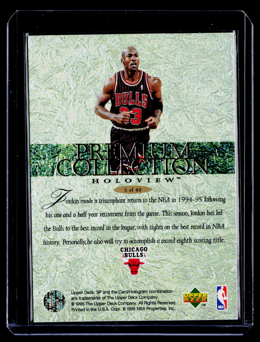 1995-96 SP #5 Michael Jordan Premium Collection Holoview