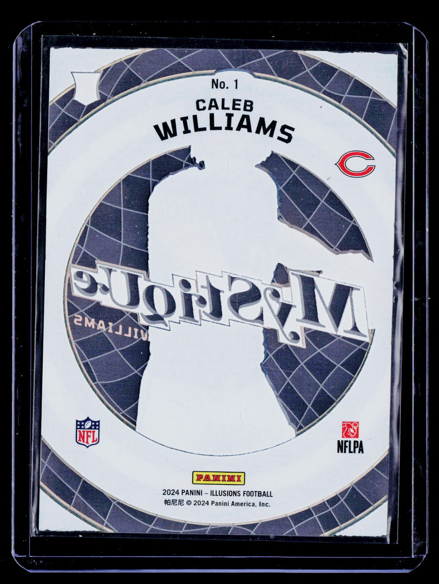 2024 Panini Illusions #1 Caleb Williams Mystique Green