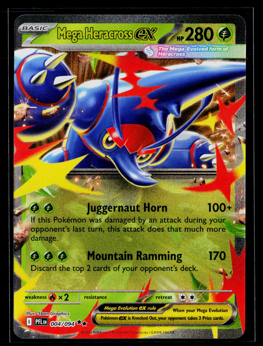 ME02: Phantasmal Flames #004/094 Mega Heracross ex