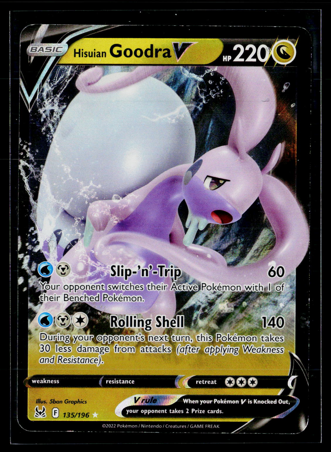 SWSH11: Lost Origin #135/196 Hisuian Goodra V