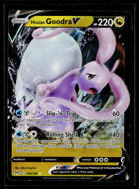 SWSH11: Lost Origin #135/196 Hisuian Goodra V