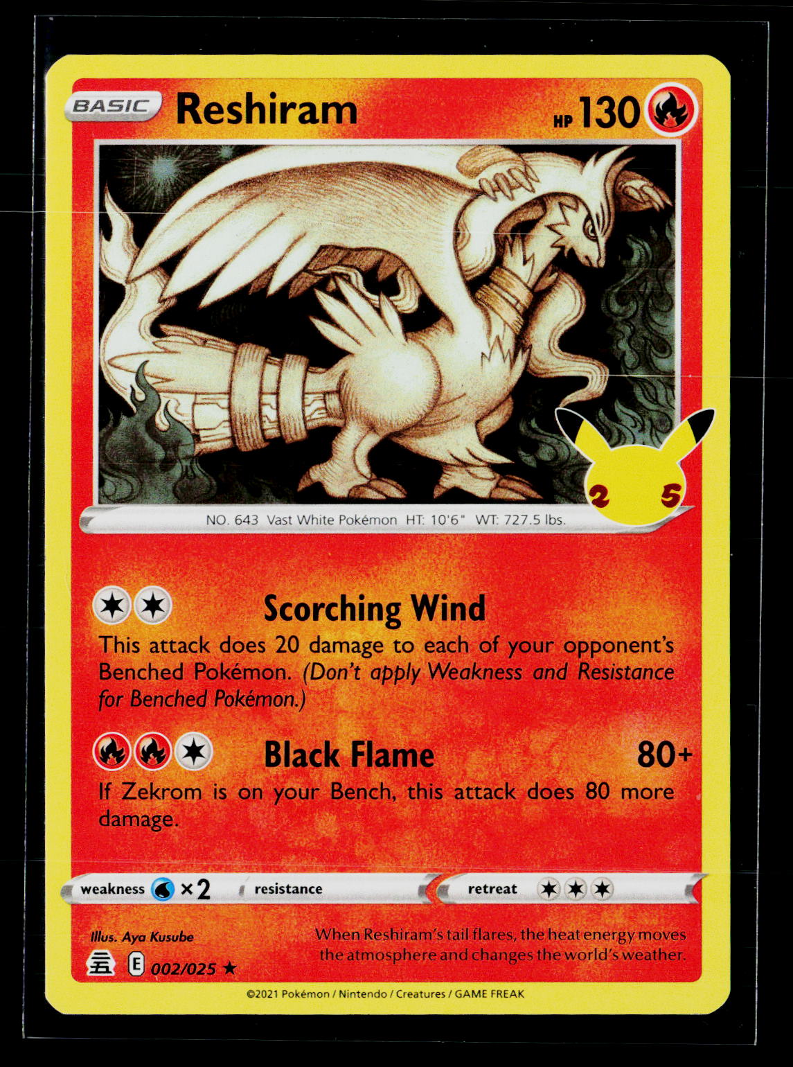 Celebrations #002/025 Reshiram