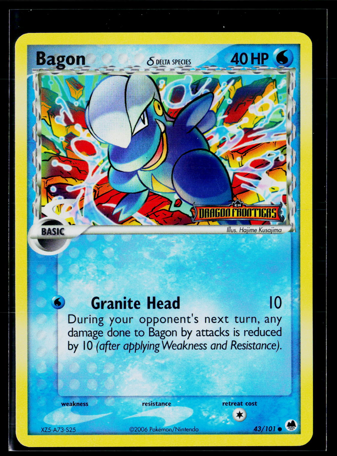 Dragon Frontiers #43/101 Bagon (Delta Species) Stamped