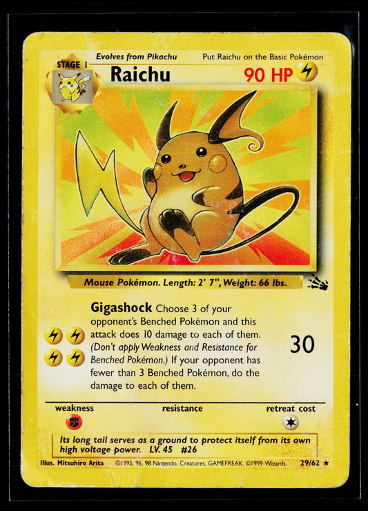 Fossil #29/62 Raichu (29)