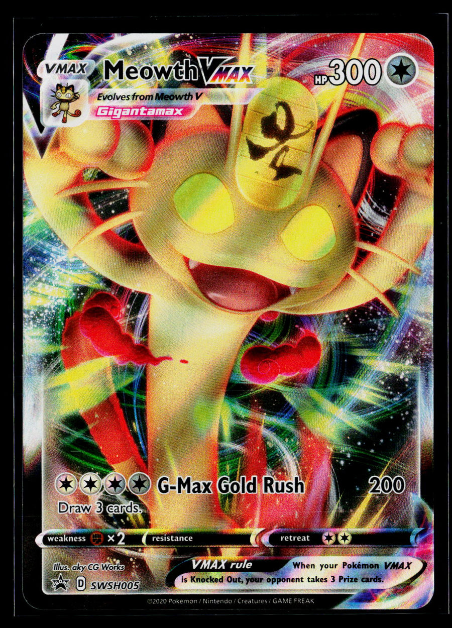 SWSH: Sword & Shield Promo Cards #SWSH005 Meowth VMAX