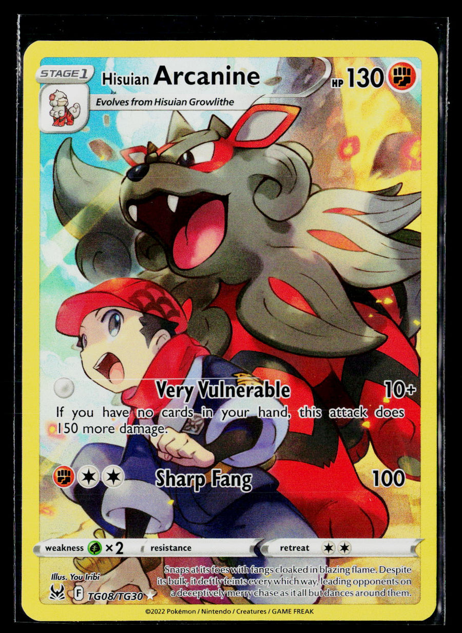 SWSH11: Lost Origin Trainer Gallery #TG08/TG30 Hisuian Arcanine