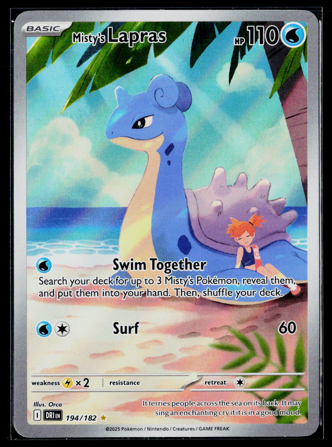 SV10: Destined Rivals #194/182 Misty's Lapras