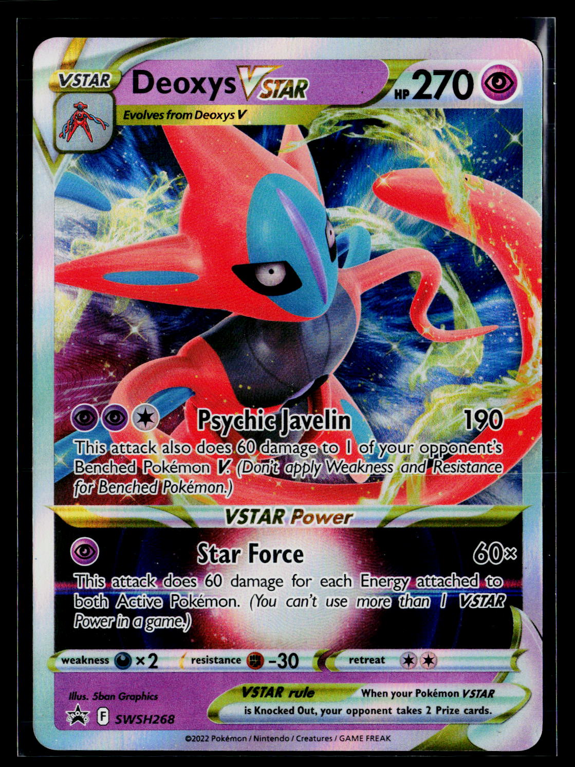 SWSH: Sword & Shield Promo Cards #SWSH268 Deoxys VSTAR