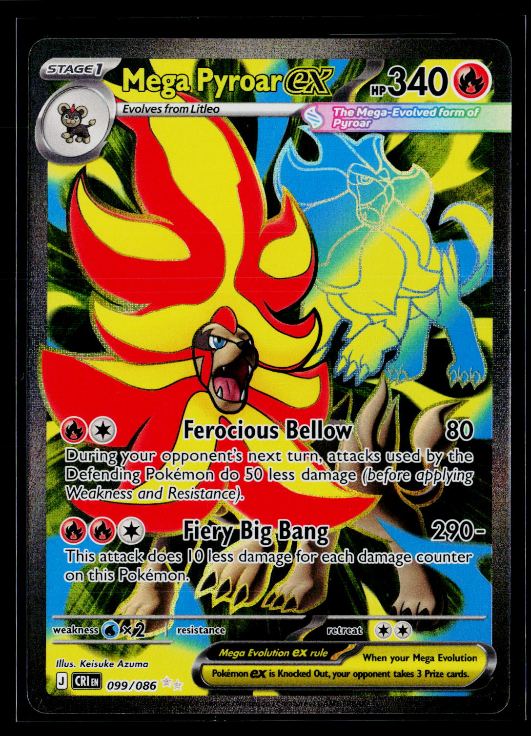 ME04: Chaos Rising #099/086 Mega Pyroar ex