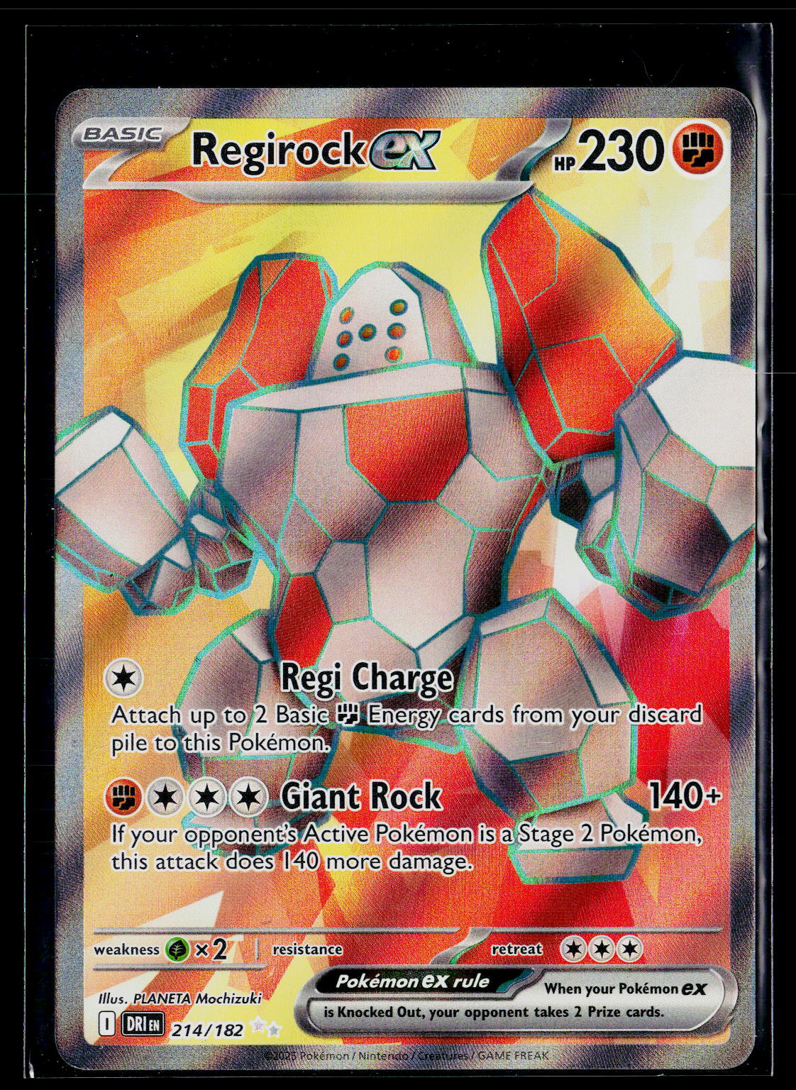 SV10: Destined Rivals #214/182 Regirock ex