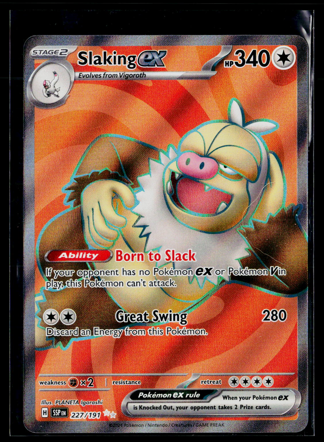 SV08: Surging Sparks #227/191 Slaking ex