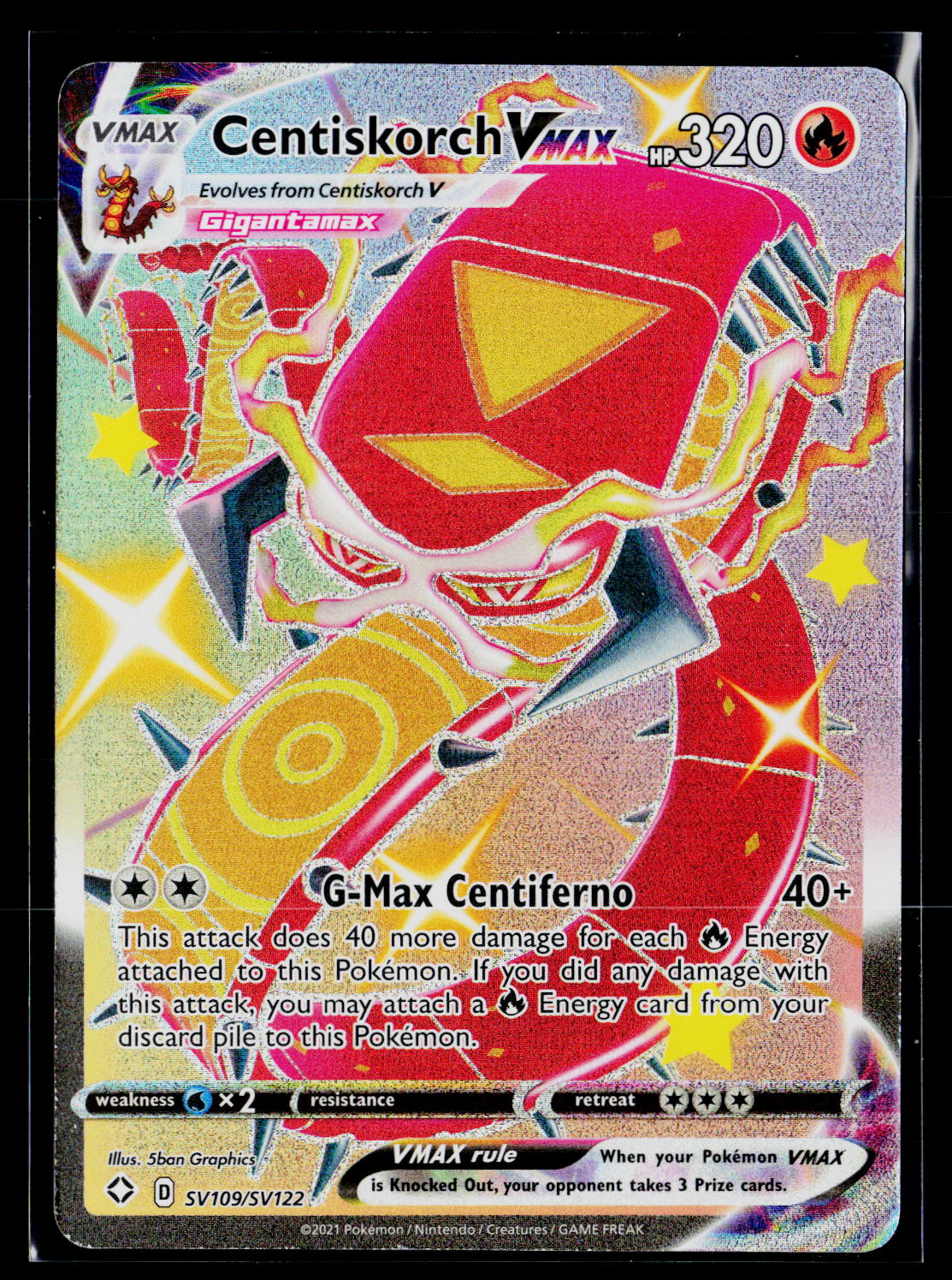 SWSH03: Darkness Ablaze #034/189 Centiskorch VMAX