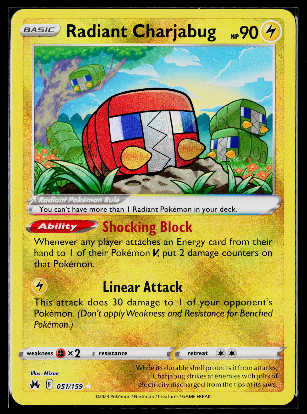 SWSH: Crown Zenith #051/159 Radiant Charjabug