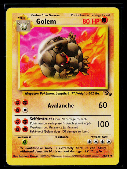 Fossil #36/62 Golem