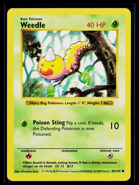 Base Set (Shadowless) #069/102 Weedle