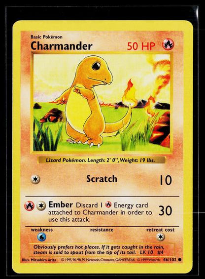 Base Set (Shadowless) #046/102 Charmander