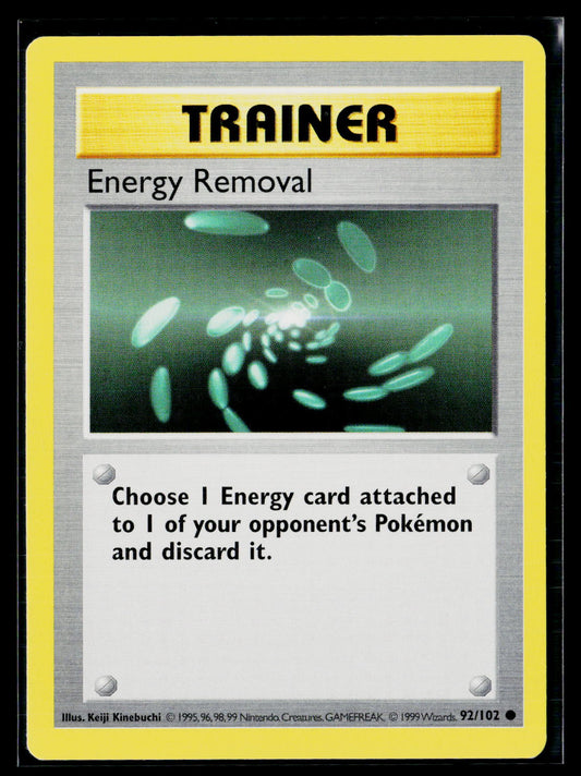 Base Set (Shadowless) #092/102 Energy Removal