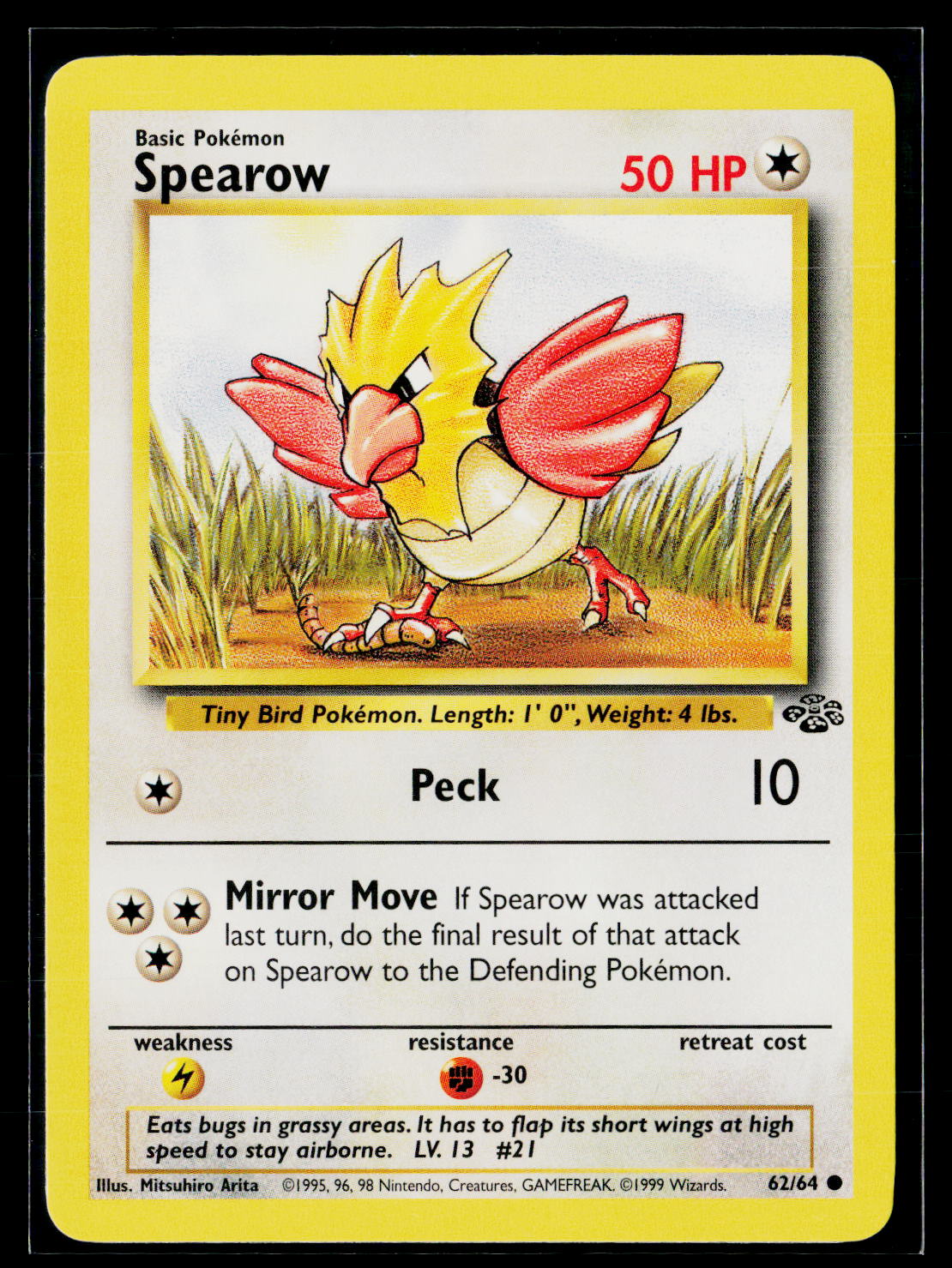 Jungle #62/64 Spearow