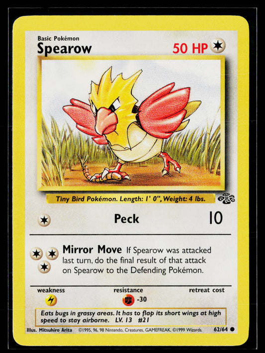 Jungle #62/64 Spearow