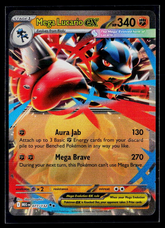 ME01: Mega Evolution #077/132 Mega Lucario ex