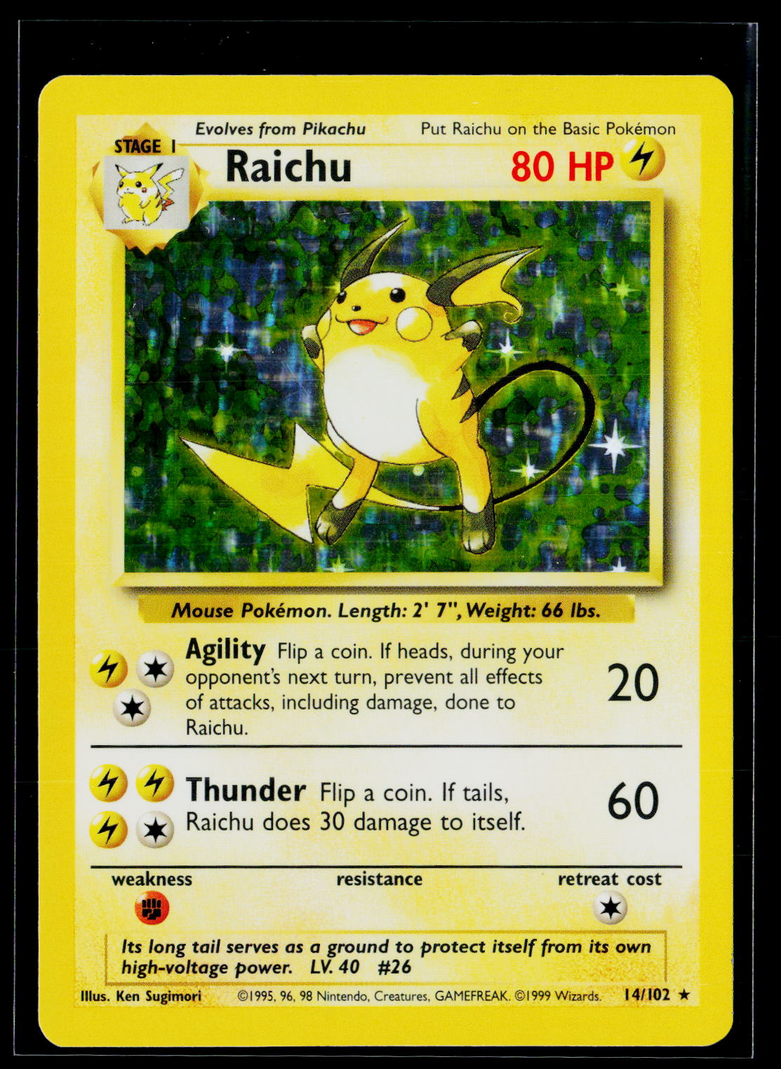 Base Set #014/102 Raichu