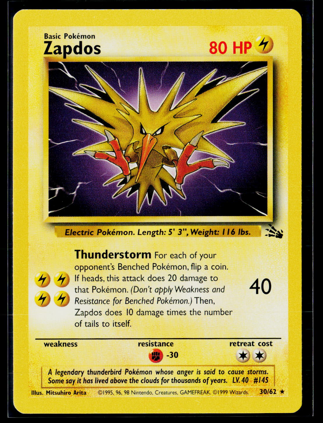 Fossil #30/62 Zapdos (30)