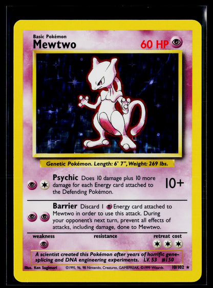 Base Set #010/102 Mewtwo nm