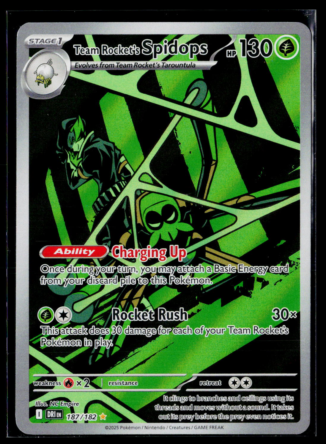 SV10: Destined Rivals #187/182 Team Rocket's Spidops