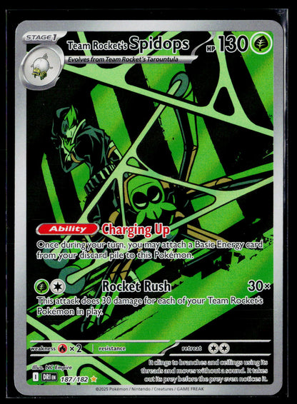 SV10: Destined Rivals #187/182 Team Rocket's Spidops