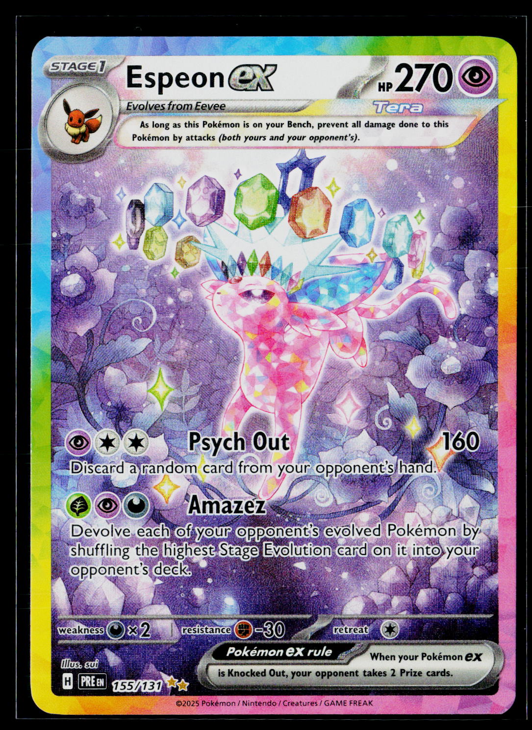 SV: Prismatic Evolutions #155/131 Espeon ex