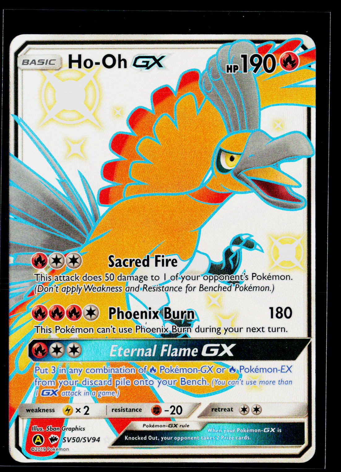 Hidden Fates: Shiny Vault #SV50/SV94 Ho-Oh GX